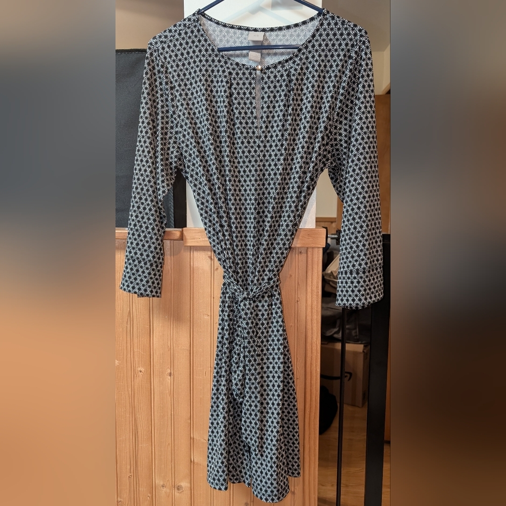 H&M Monochrome Geometric Dress